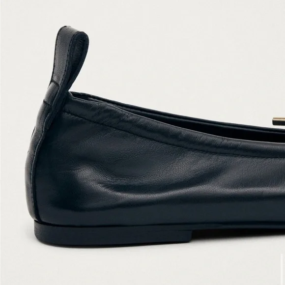 ALOHAS Black Leather Ballet Flats Size 42 Great Condition - Picture 3 of 11